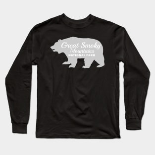 Great Smoky Mountains National Park Bear Retro Long Sleeve T-Shirt